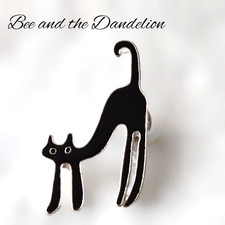 Comical Black Cat Abstract