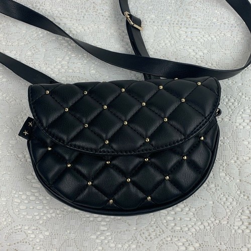 Zara black gold stud - black,