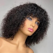 Human Hair full  Wig Remy  Brazilian   14 inches 