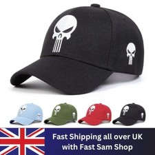 Mens Skull Punisher Embroidery