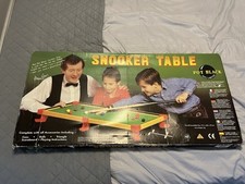 Rare Mini Snooker table Vintage 80’s Pot Black Steve Davis Boxed VGC