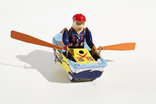 Rowing boat tin - rowing, toy