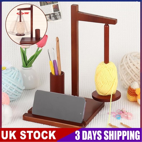 Wooden yarn holder handmade - wooden,
