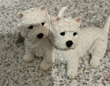 Border Fine Arts A1386 Dogs & Pups Galore Two Adult Westies Excellent 