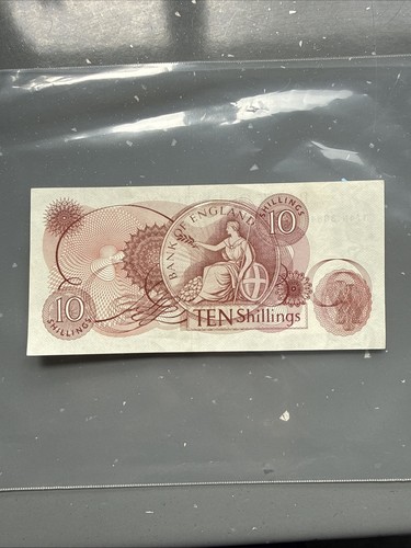 Old vintage shilling note - vintage, 10