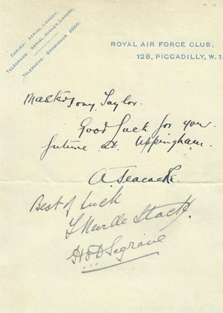 Henry segrave signed - segrave,