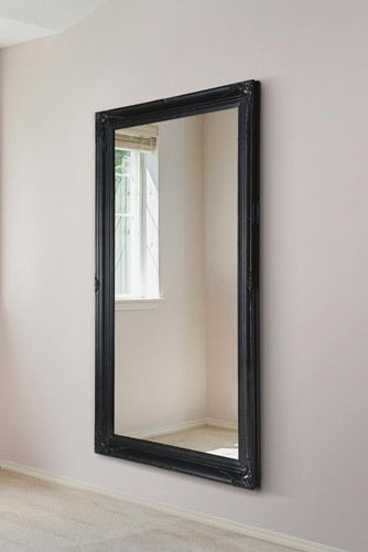 Large mirror black antique - black,