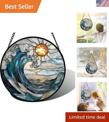 Stained glass window hanging - glass,