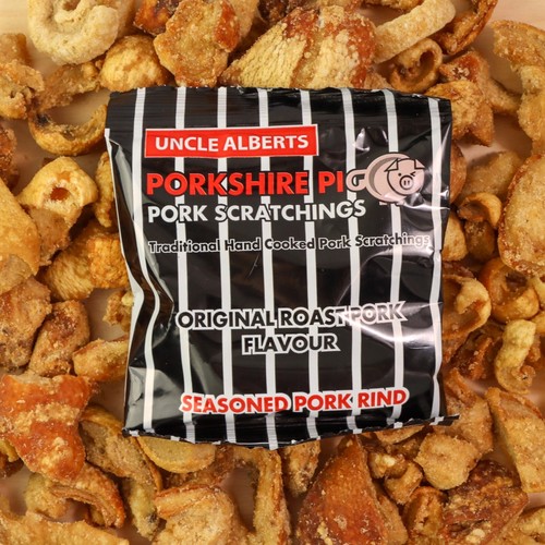 Pork scratchings uncle alberts - scratchings,