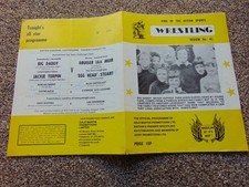 British wrestling programme (Big Daddy, Eastbourne - 5/8/80)