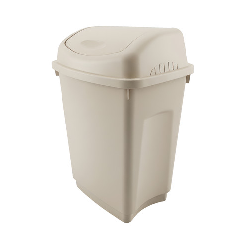 Plastic swing top bin - swing, 8l