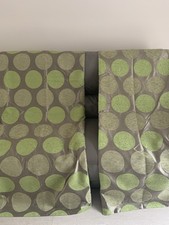 Next Green Circle Print Eyelet Curtains 42 inch width X 72 inch long Each Panel