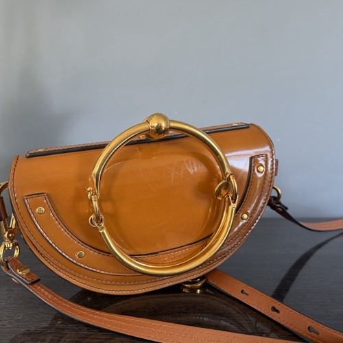 Chloé nile small brown - nile, patent