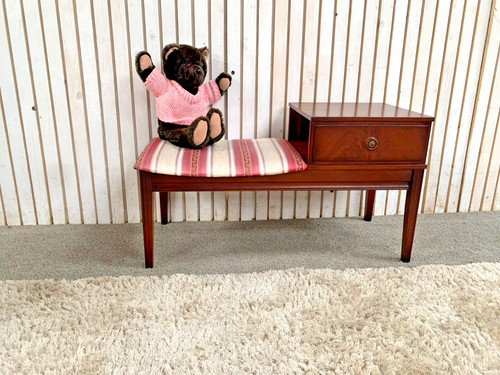 Mahogany telephone table - mahogany,