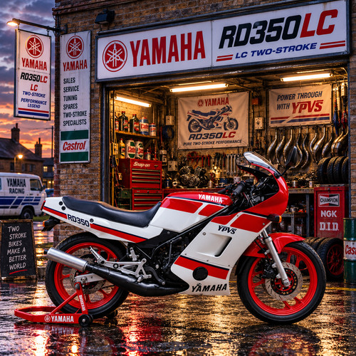 Yamaha rd350lc poster - yamaha,