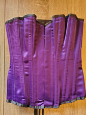 Vollers Bustier overbust bespoke Corset Purple UK 4-8 waist reduction 20-22"