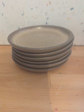 Vtg  1970's Denby Romany Brown Side Plates X6