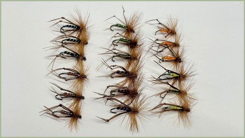 Barbless dry trout flies - dry,