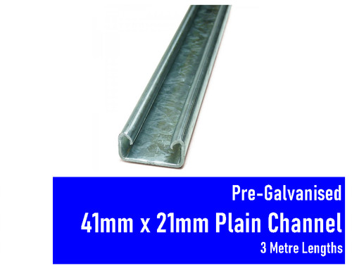 Pre galvanised unistrut - unistrut, plain