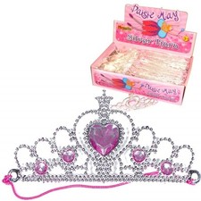 SILVER TIARA PRINCESS CROWN ~ GIRLS BIRTHDAY PARTY GIFT BAG FILLERS TOYS