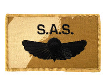 British S.A.S. Paratroopers Parachute cloth jump wings desert issue combat patch