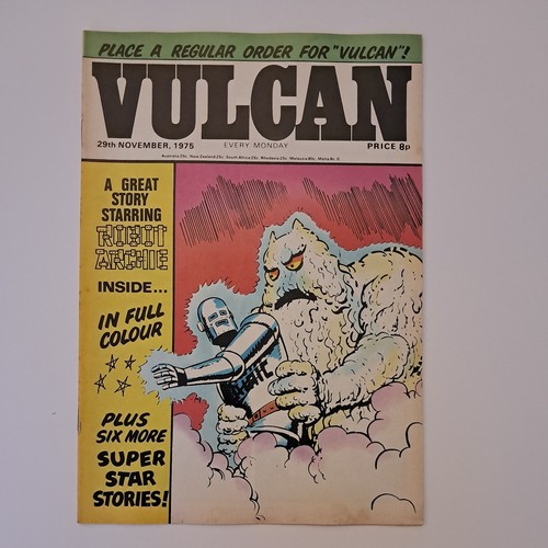 Vulcan comic 29th november - vulcan,