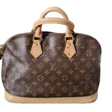 Louis Vuitton Women's Alma Monogram Leather Handbag  100% Authentic