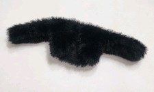 BARBIE COAT JACKET BLACK FAUX