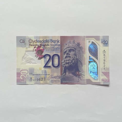 Clydesdale bank note - clydesdale, 2019