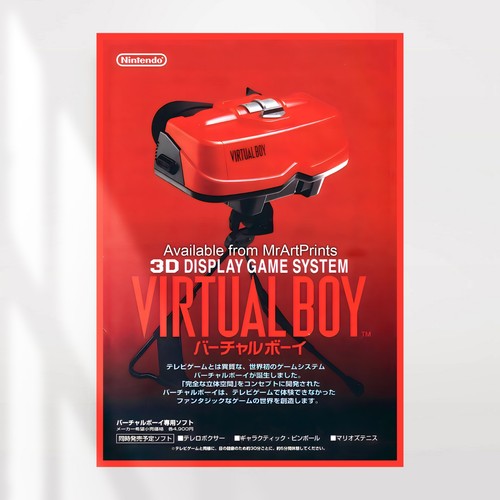 Virtual boy poster nintendo - virtual,