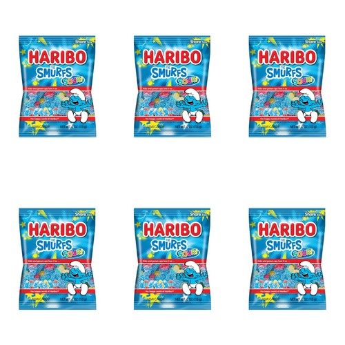 Haribo sour smurfs - sour,