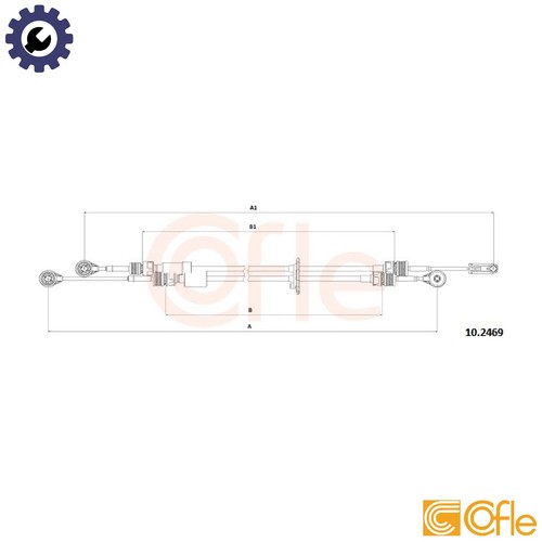 Cable pull manual transmission - cable,