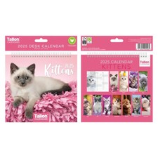 Desk Calendar 2025 Standing Desktop Monthly Flip Planner Organiser Home Office