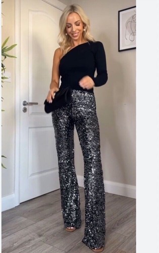 Zara new flared - zara, sequinned