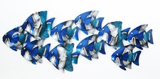 School blue fish - metal, wall