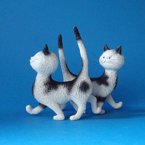 Dubout cat statue - dubout, "heck,