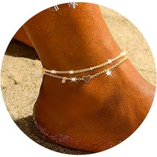 Simple ankle bracelet - ankle, women