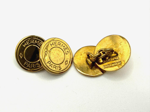 Hermes sellier chain cufflinks - hermes,