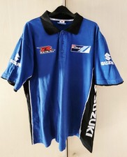 Suzuki Team GSXr Original Retro Polo Shirt. XL Blue