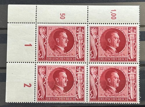 1943 german stamps - block,
