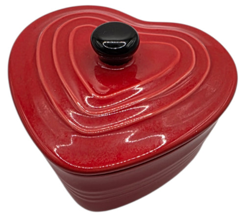 Heart shaped cocotte with lid - shaped,