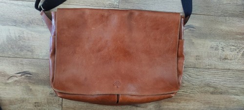 Mulberry brown leather canvas - leather,