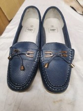 cotton traders Womens shoes size 4 Blue Slip On 