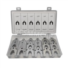 144pc Alignment Body Shim Assortment Camber Caster Toe Steel  8in/16in/32in/64in