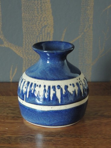 Vintage stoneware bud vase - stoneware, by