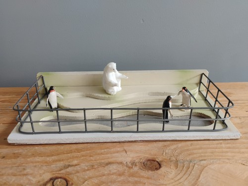 Zoo animals retro handmade - zoo,