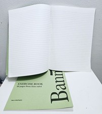 10x 80 Pages A4 School Classroom Exercise Books 8mm Feint Ruled Banner Writing