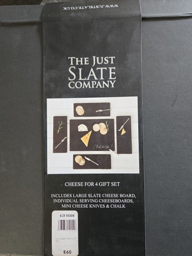 Just slate cheese gift set - cheese,