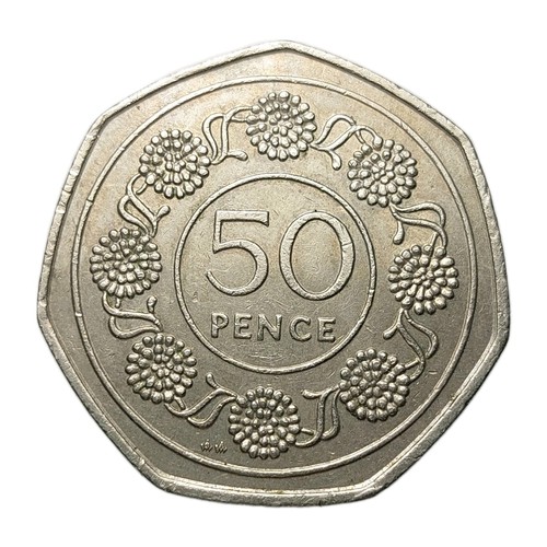1988 gibraltar 50p coin qeii - gibraltar,