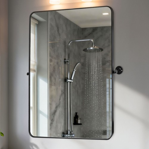 Rectangle pivot mirror matt - rectangle,